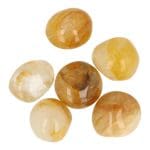 Gele golden healer trommelsteen van 2,5-3cm