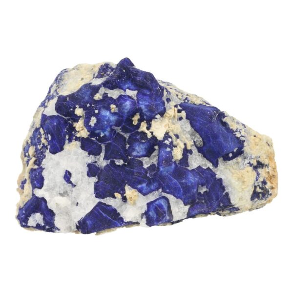 Fraai decoratief stuk met ruwe lapis lazuli kristallen en 10cm groot