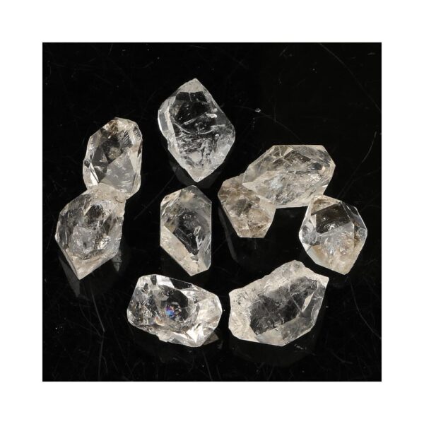 Pakistaanse super heldere bergkristal dubbeleinders van 1-2cm