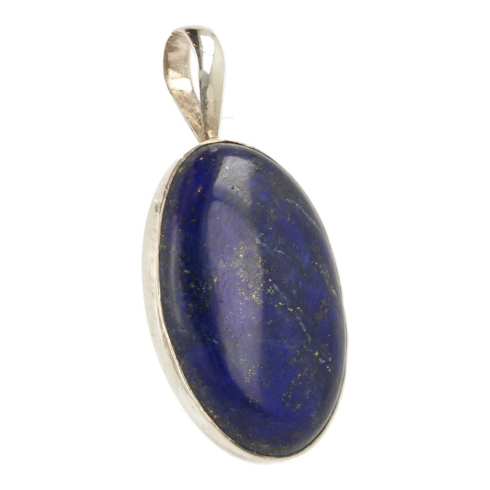 Lapis lazuli hanger in zilver 'nr4'