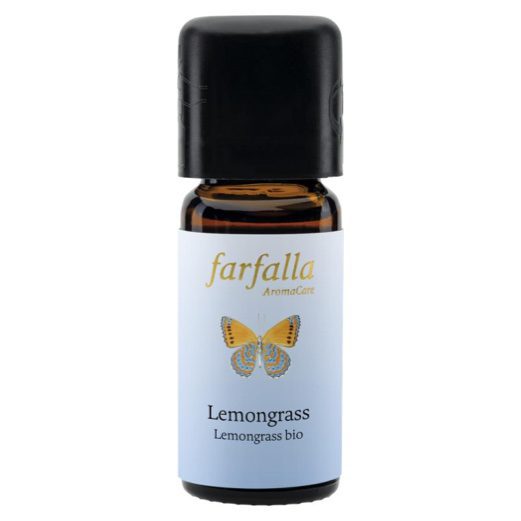 Lemongrass of citroengras biologische essentiele olie van Farfalla in 10ml flesje