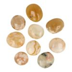 Bloemagaat trommelsteen van 2,5-3,5cm uit Madagaskar