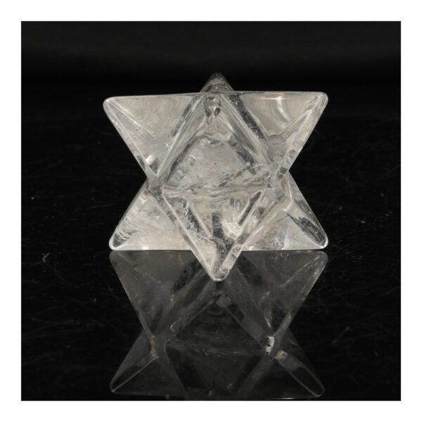 Fraaie bergkristal merkaba met breedte van 3cm
