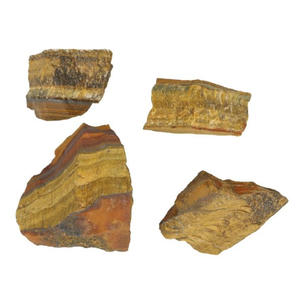 Fraaie ruwe tijgeroog stukken van 4-5cm met mooie glans