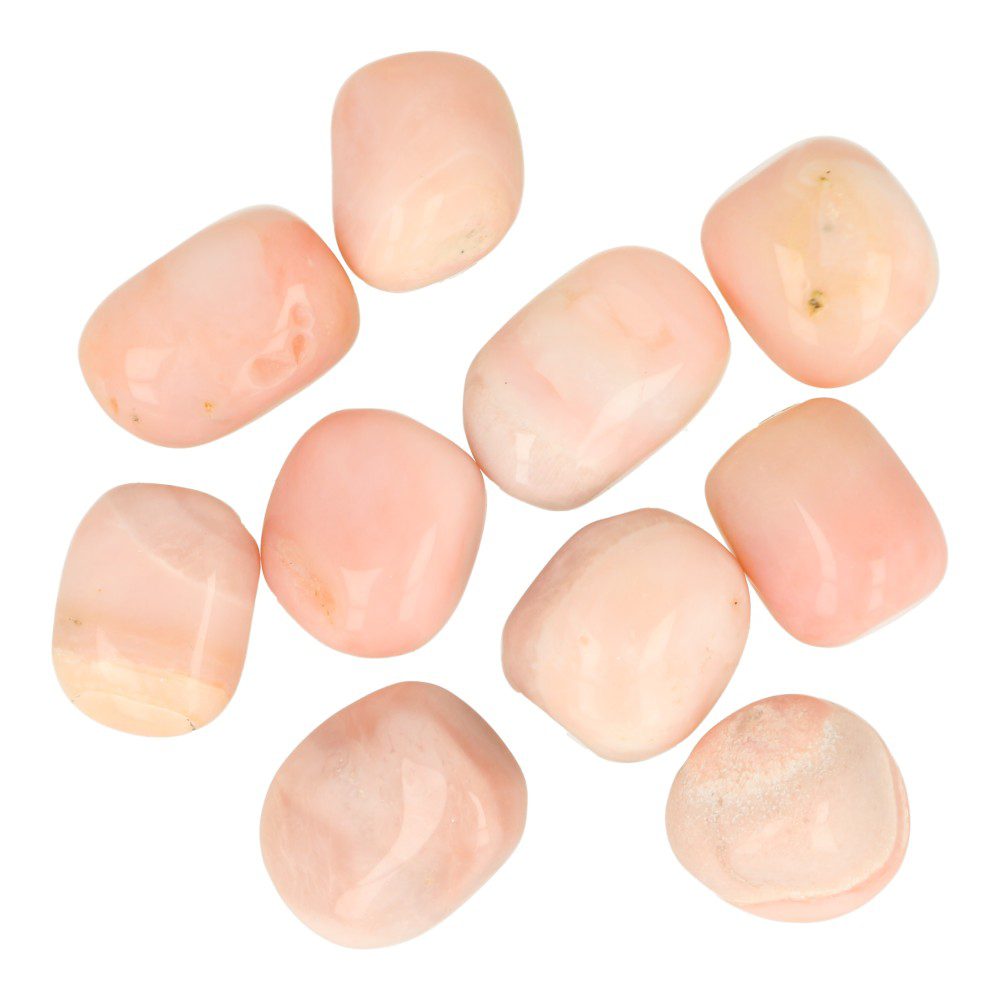 A-kwaliteit roze opaal trommelsteen