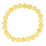 Oranje calciet armband met kralen van 8mm