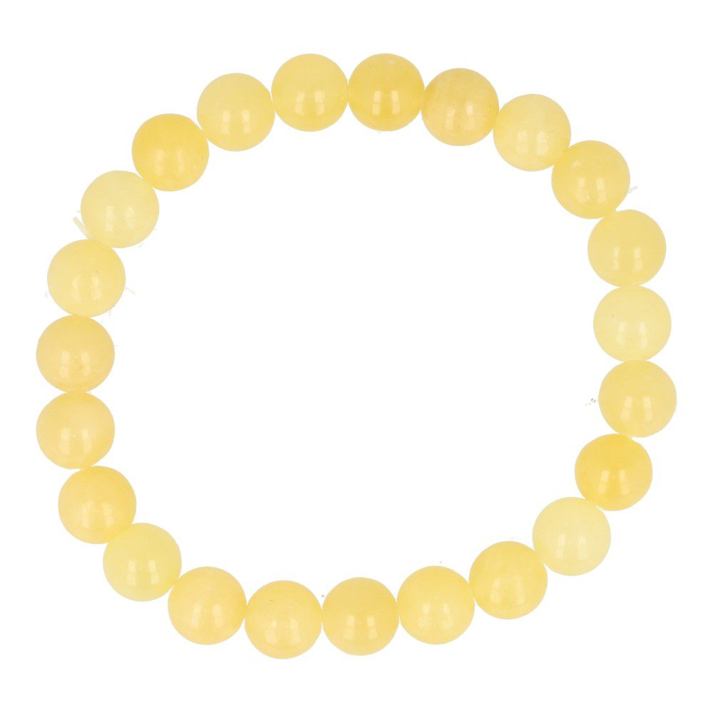 Oranje calciet armband 8mm