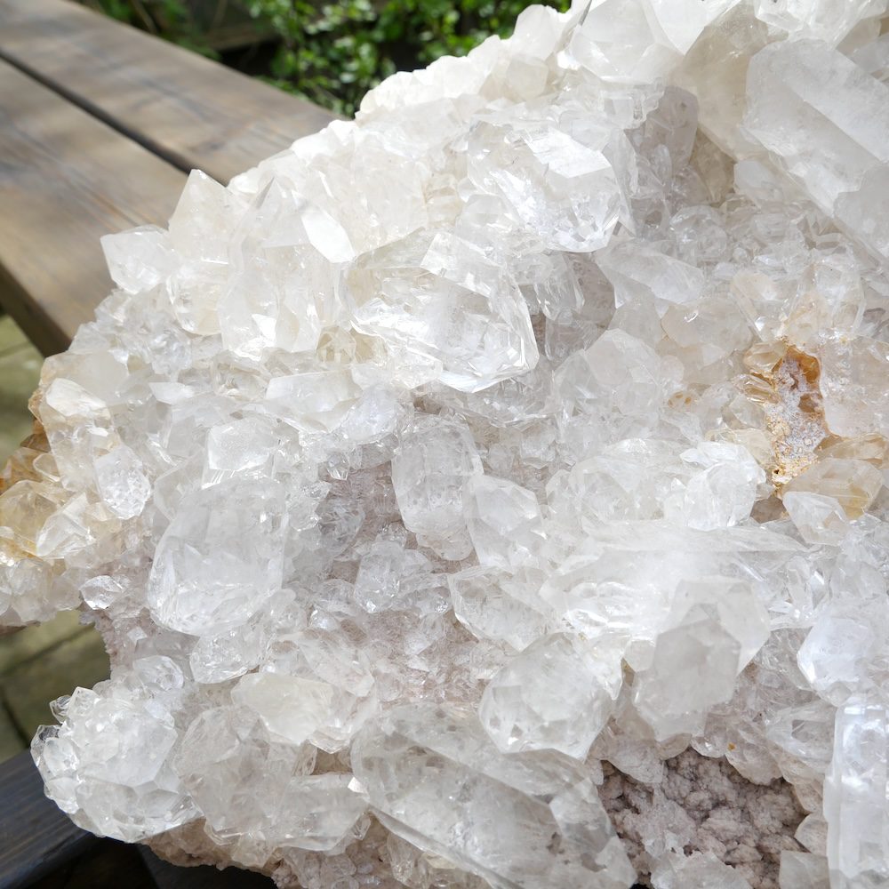 Topkwaliteit bergkristal cluster XXL uit Brazilië - detail 2
