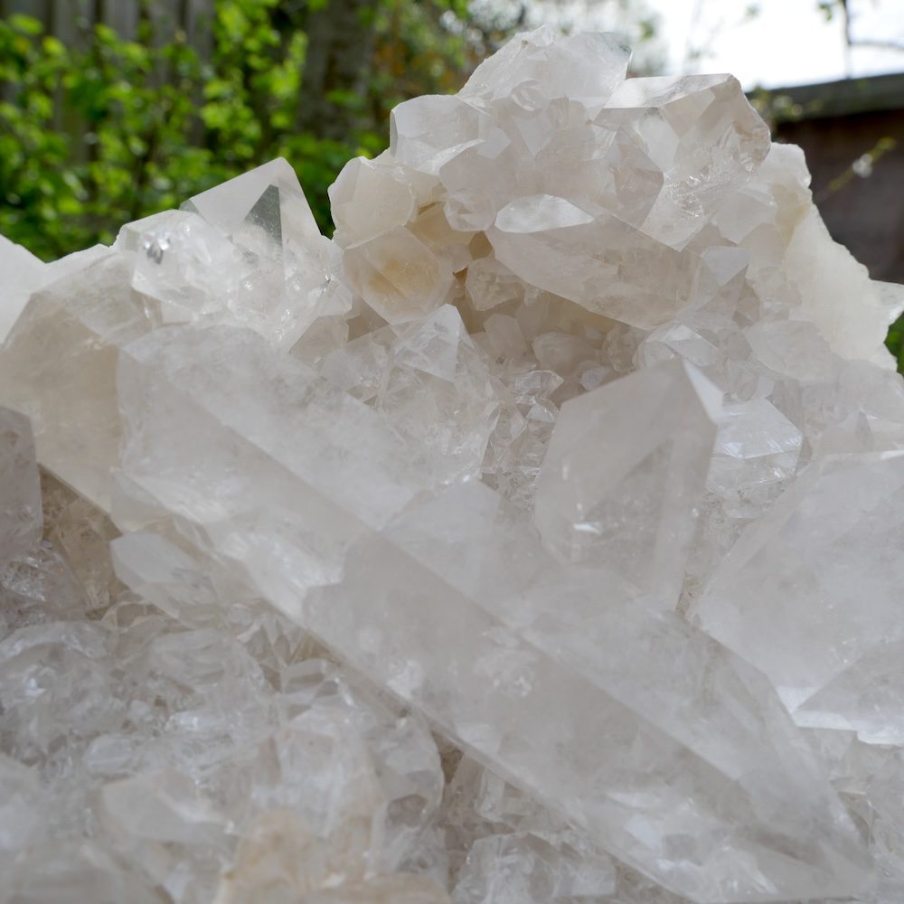 Topkwaliteit bergkristal cluster XXL uit Brazilië - detail 3