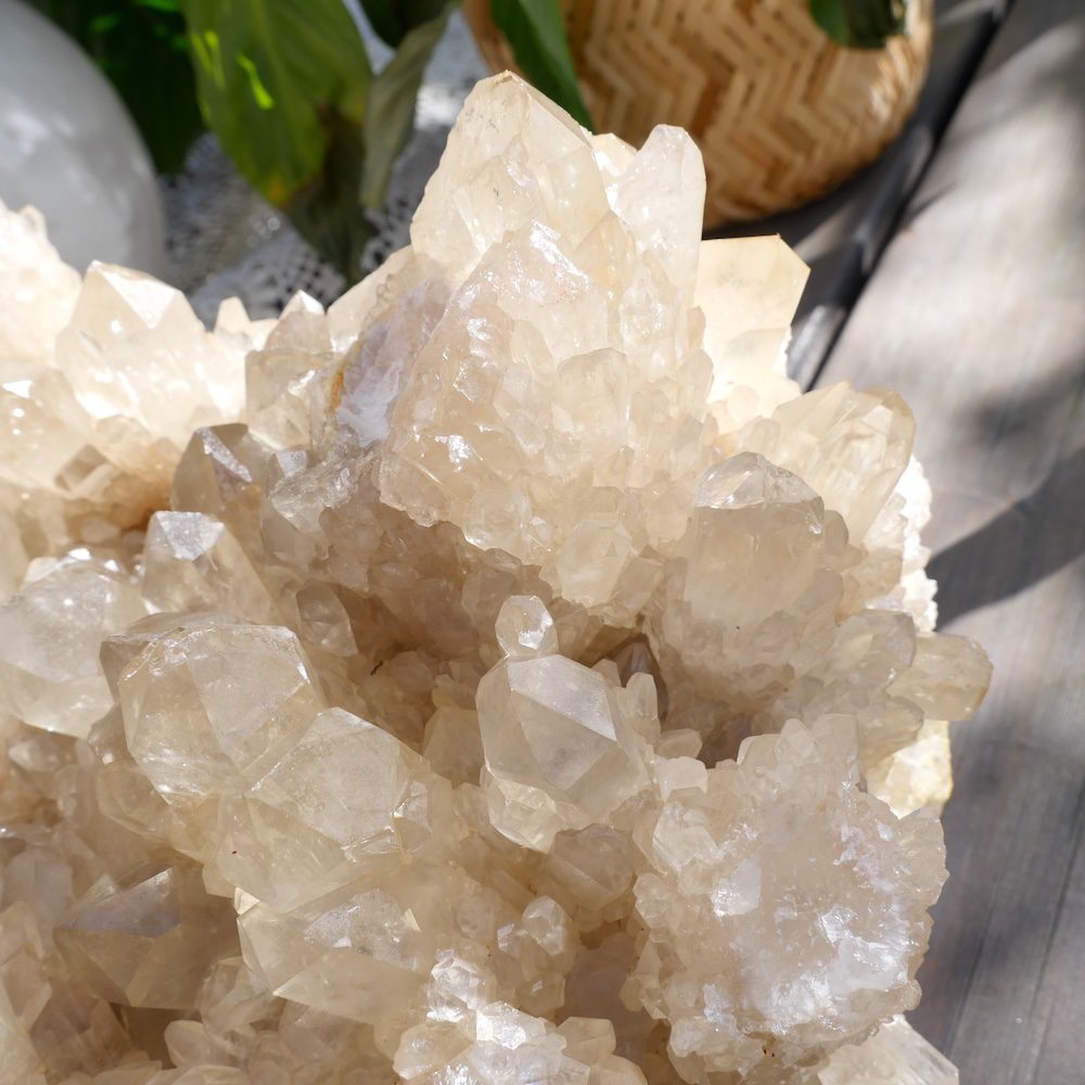 Bergkristal cluster XL uit Congo van 20 x 30cm en meer dan 10kg - detail 2