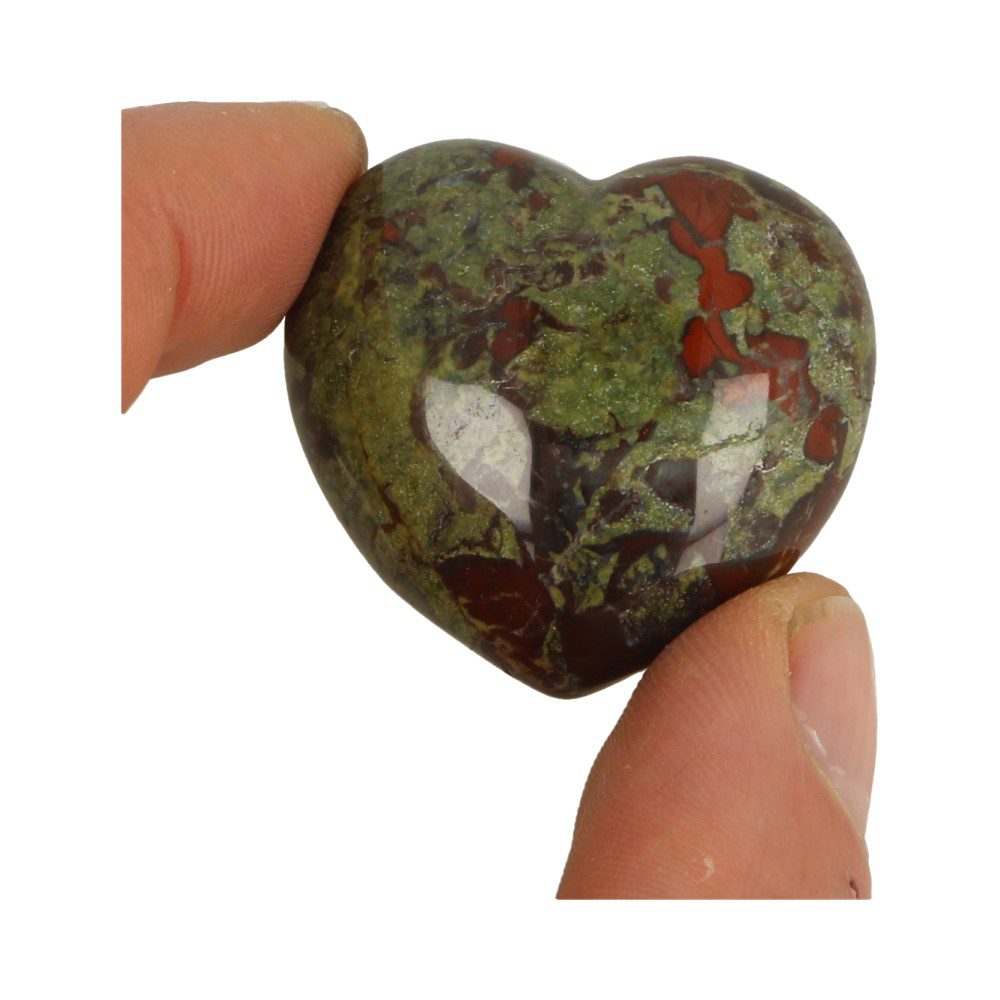 Drakenbloed steen hart van 4cm breedte - voorbeeld 2