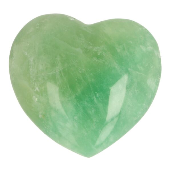 Mooie groene fluoriet hart van 67mm breed