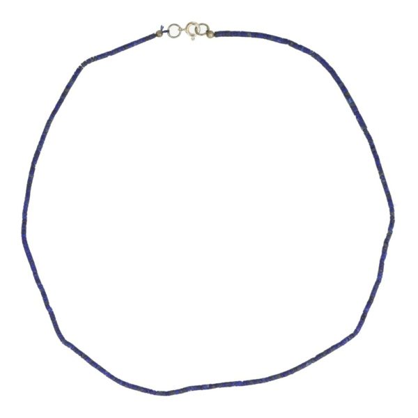 Fraaie lapis lazuli ketting met kralen van 2mm en een lengte van 45cm