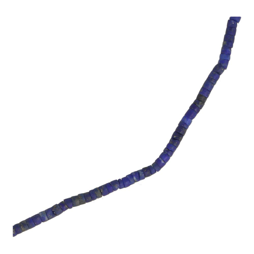 Fraaie lapis lazuli ketting met kralen van 2mm en een lengte van 45cm - detail van de kralen
