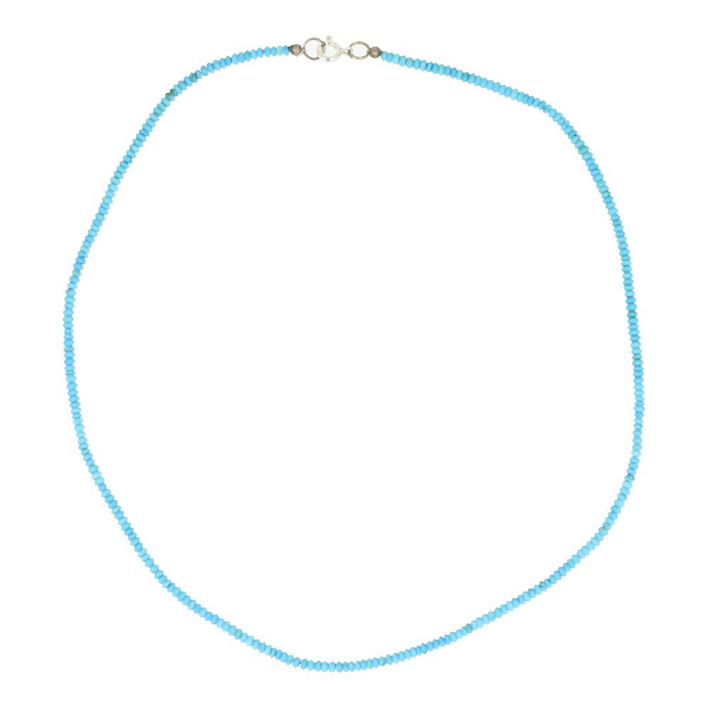 Turquoise ketting 3mm
