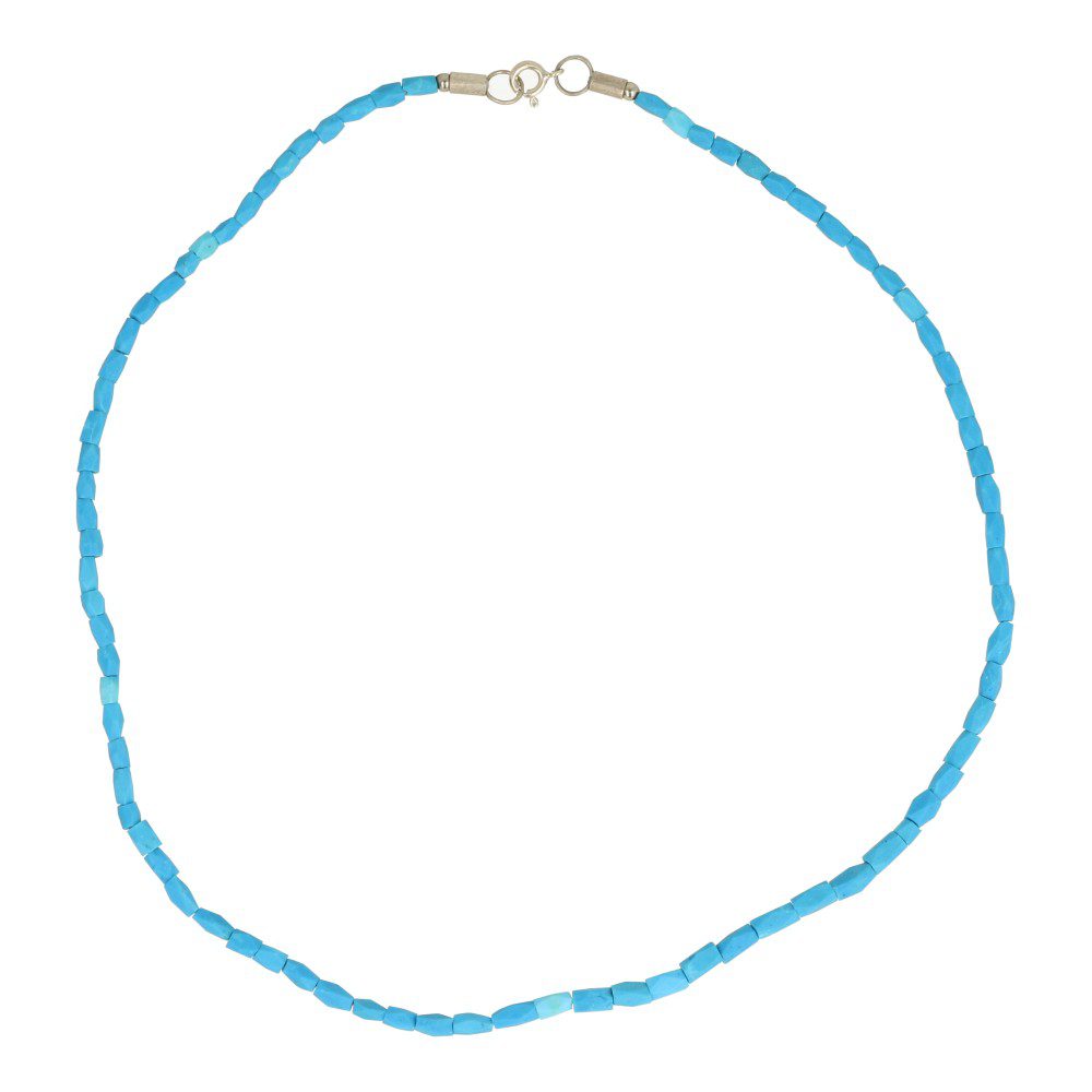 Turquoise ketting 4mm