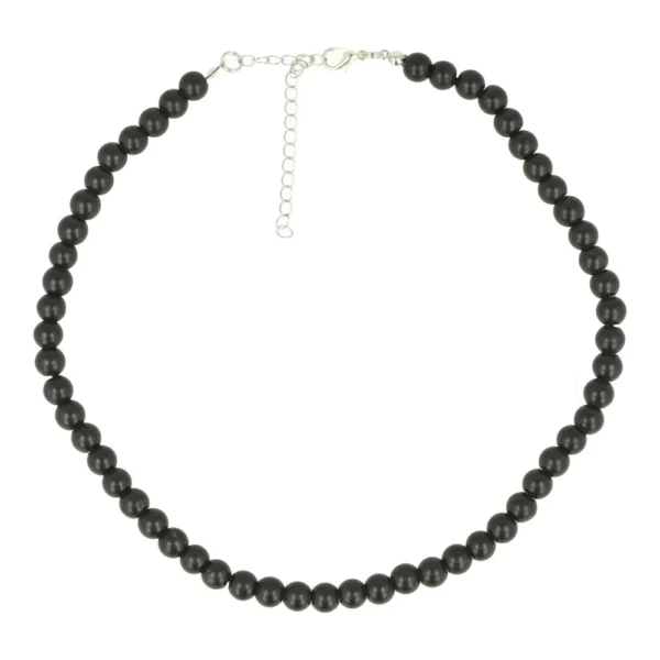 Shugniet ketting met kralen van 8mm en een lengte tussen 42-50cm