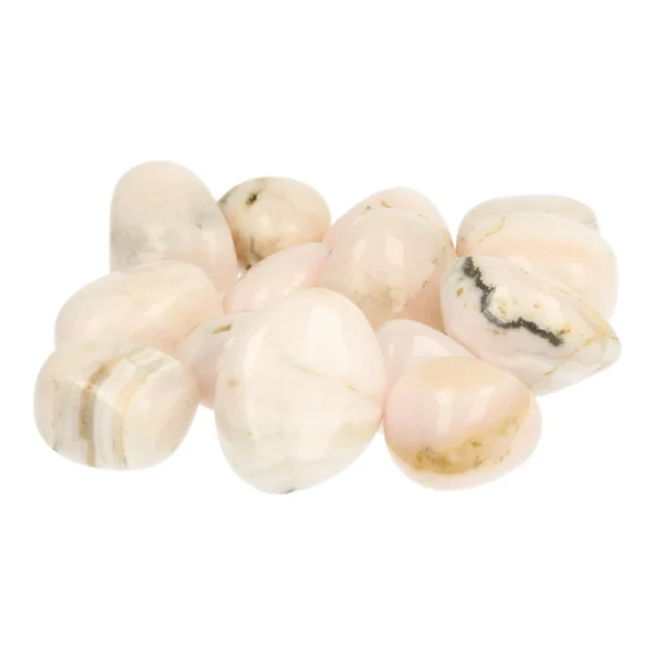 Mangano calciet trommelsteen van 2-3cm lang