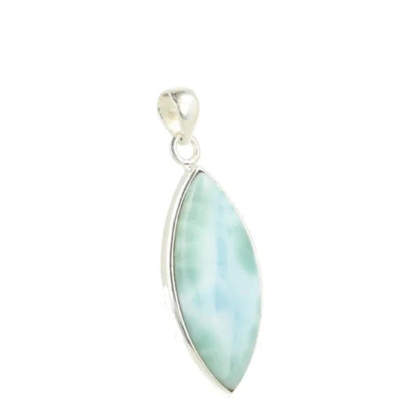 Fraaie larimar hanger in zilver 'nr2'