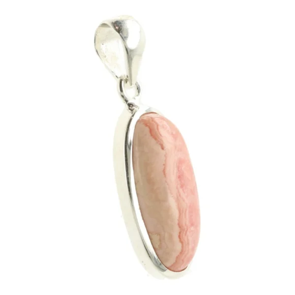 Fraaie rhodochrosiet hanger in zilver 'RS2'