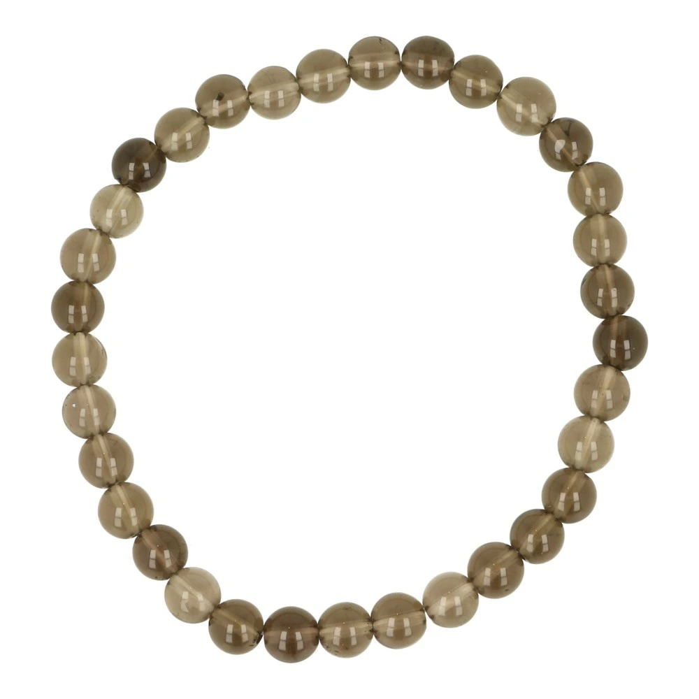 Rookkwarts armband 6mm donker