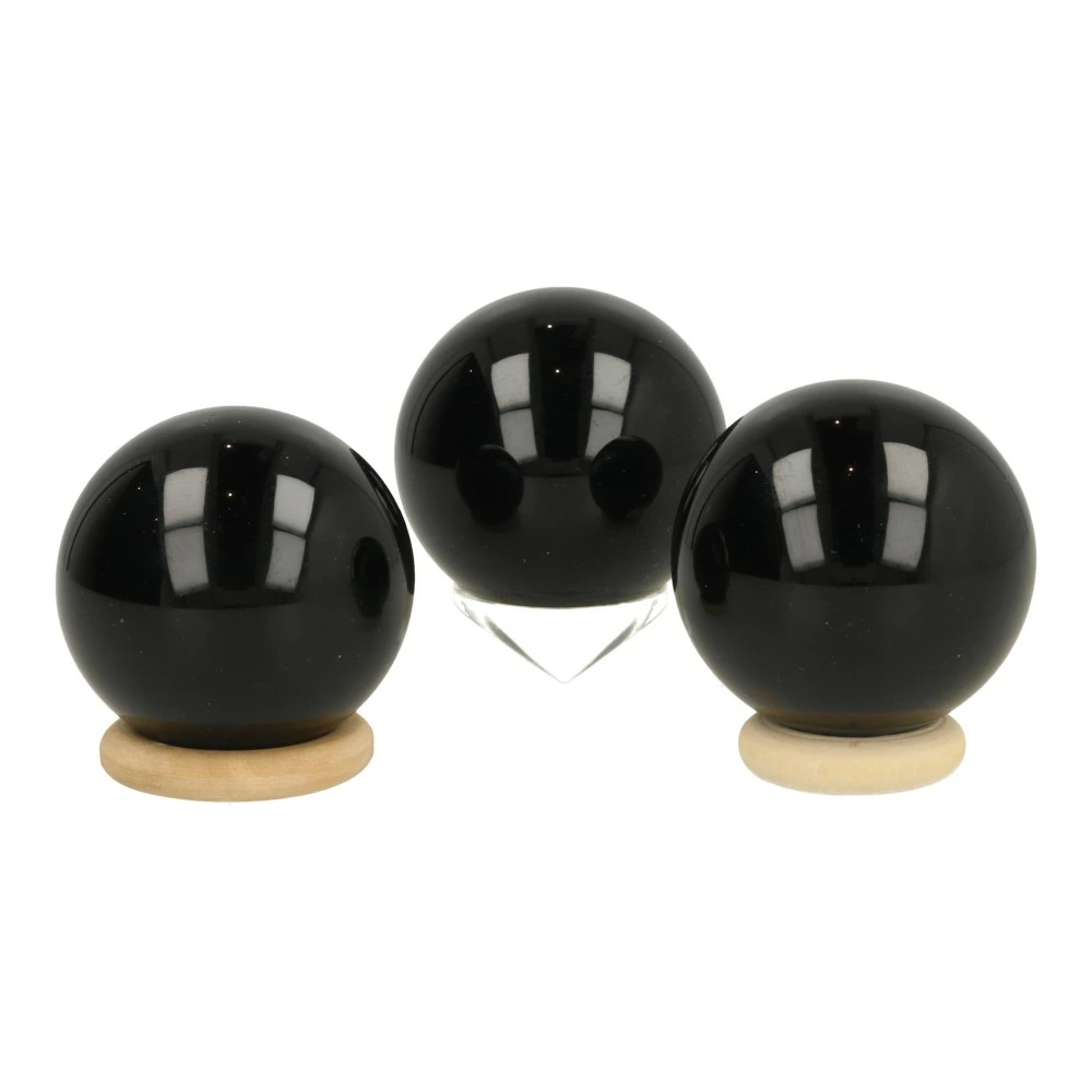 Zwarte obsidiaan bol 4cm