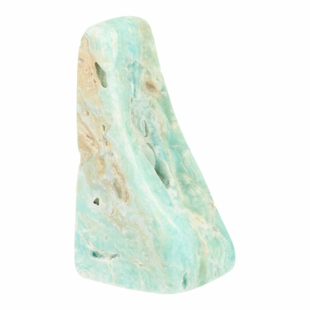 Carribean blue calciet vrije vorm 75mm