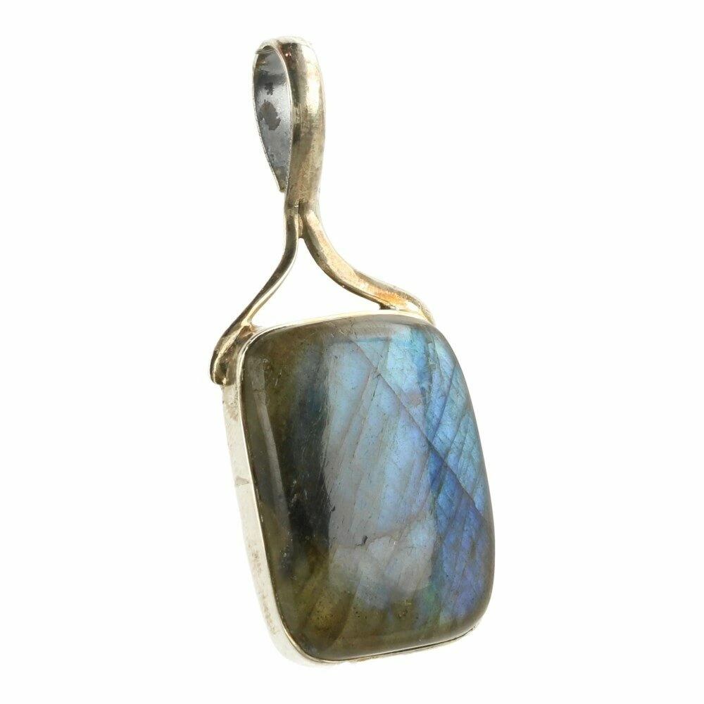 Labradoriet hanger in zilver 'LA13'
