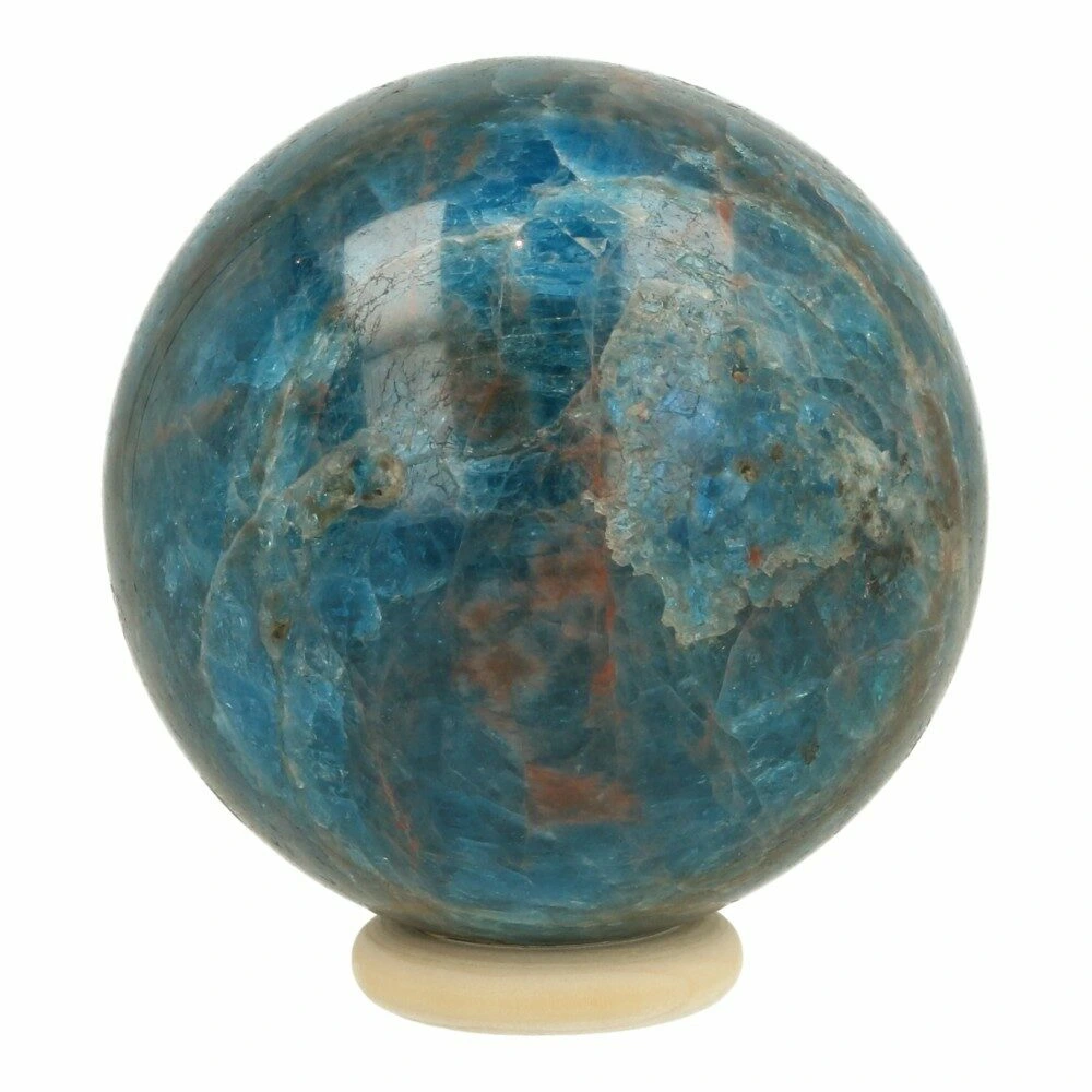 Blauwe apatiet bol 64mm