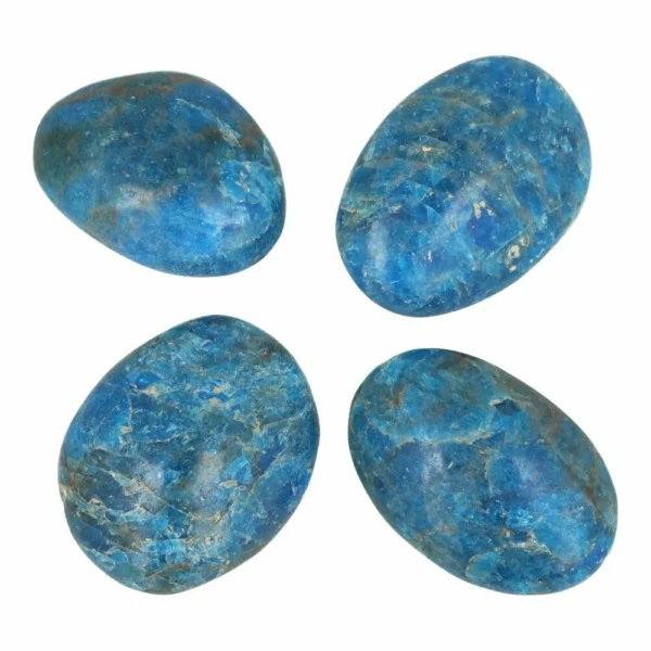 Blauwe apatiet knuffelsteen van 5-6cm lang