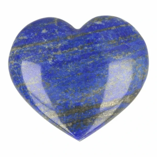 Mooi blauw lapis lazuli hart van 71mm hoog en 81mm breed