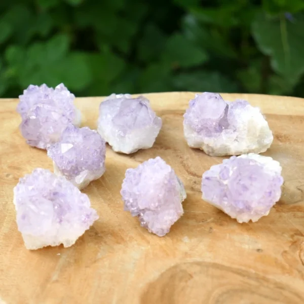 Spiritkwarts cluster van 3-4cm lang
