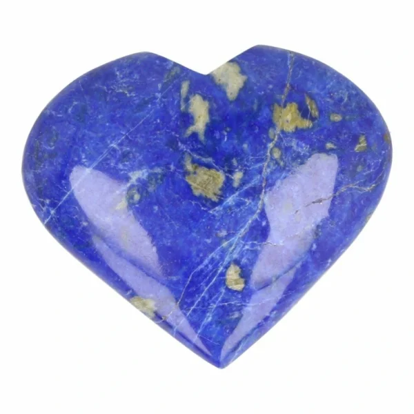 Lapis lazuli hart van 56mm breed met gele mica