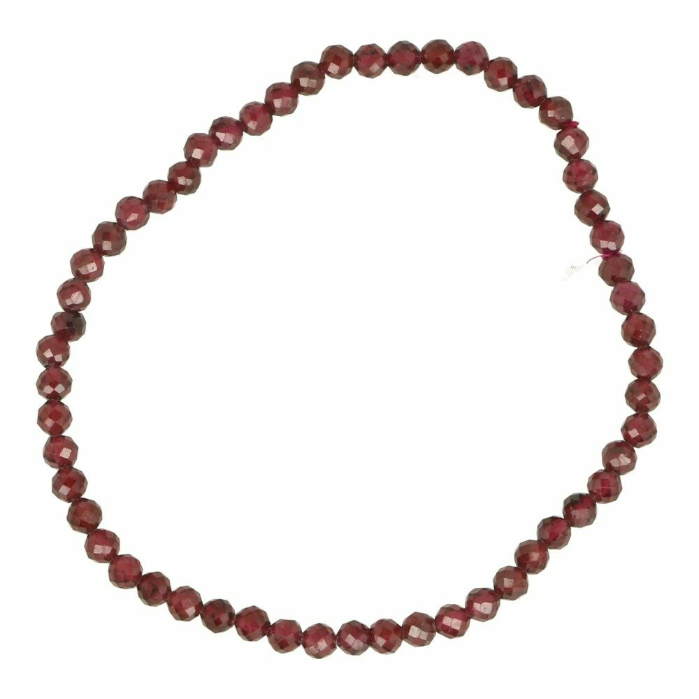 Granaat armband gefacetteerd 3mm