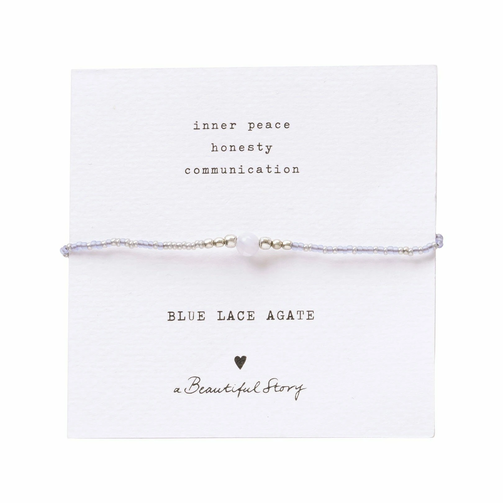 Blauwe chalcedoon armband Iris A Beautiful Story