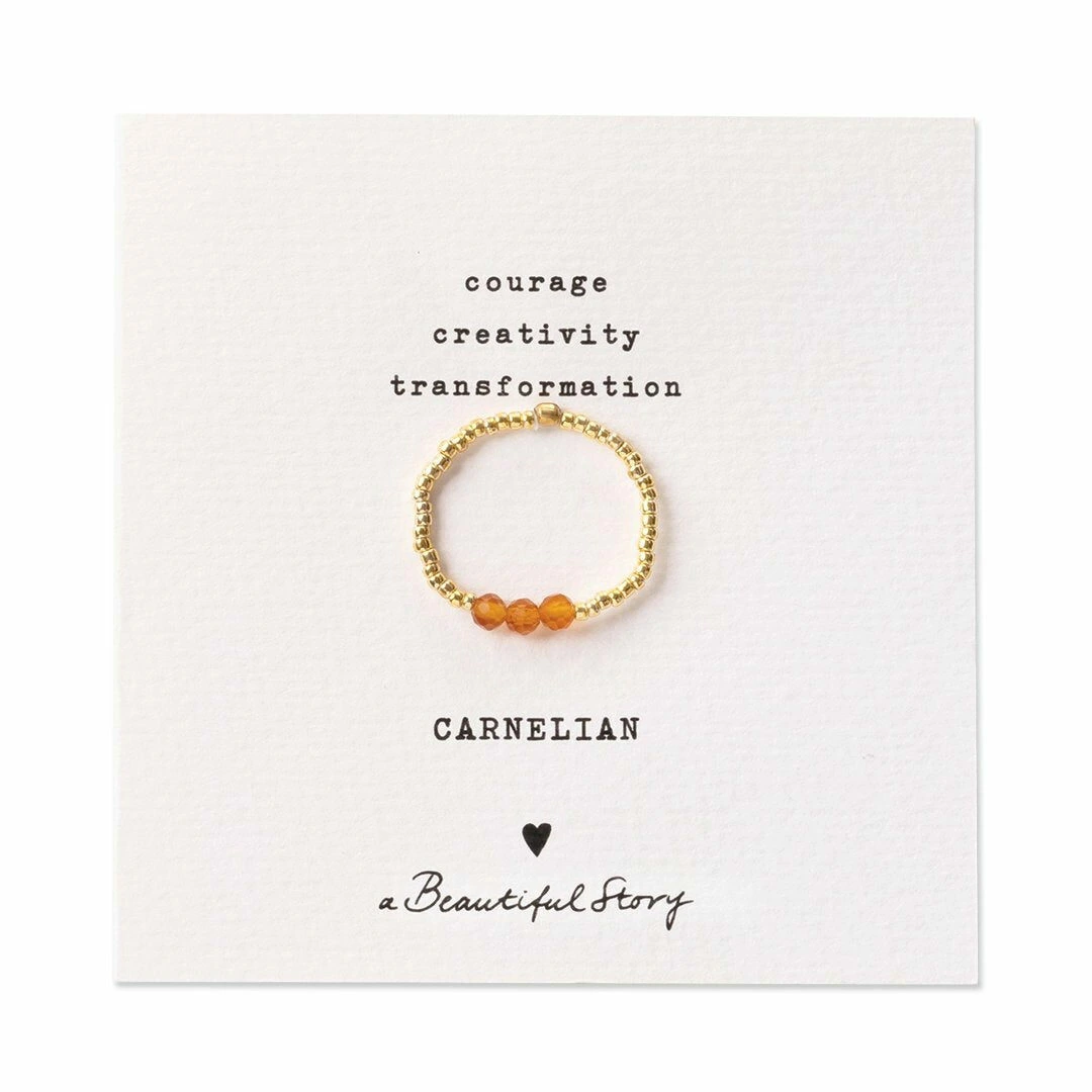 Carneool ring Clarity A Beautiful Story