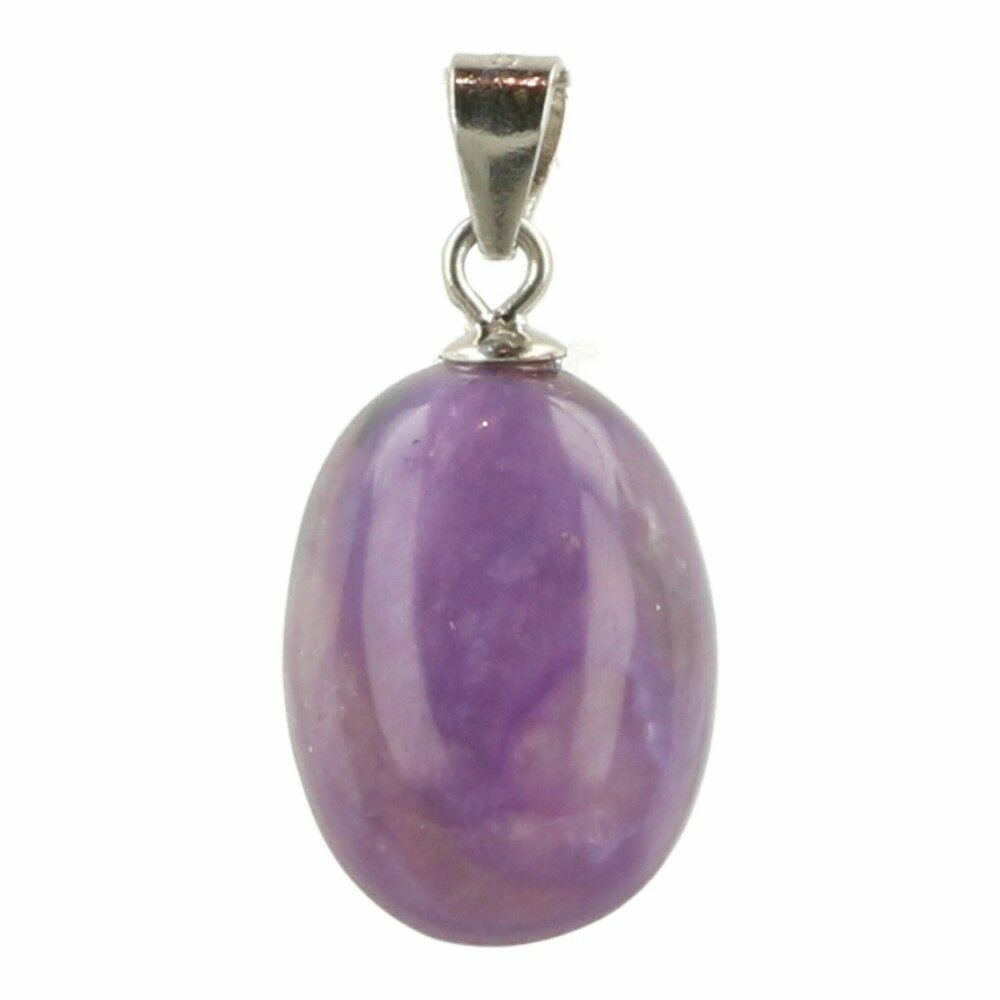 Charoiet hanger met zilveren oogje