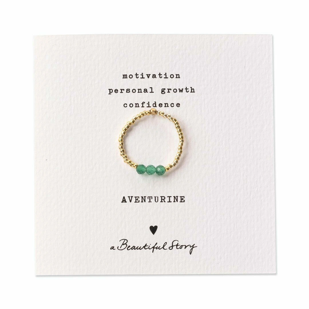 Groene aventurijn ring Clarity A Beautiful Story