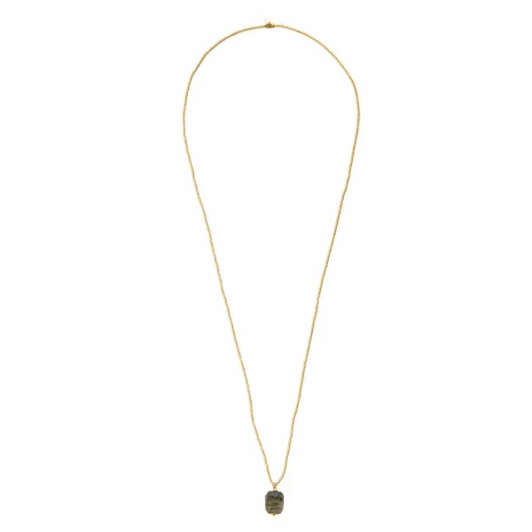 Goudkleurige labradoriet ketting 'Calm' van A Beautiful Story