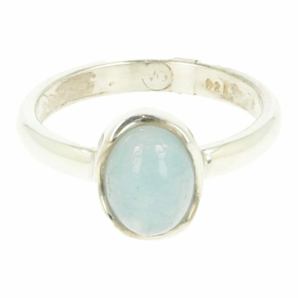 Aquamarijn ring zilver 10mm