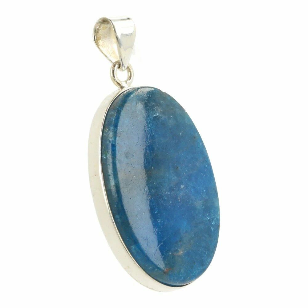 Blauwe apatiet hanger in zilver nr5