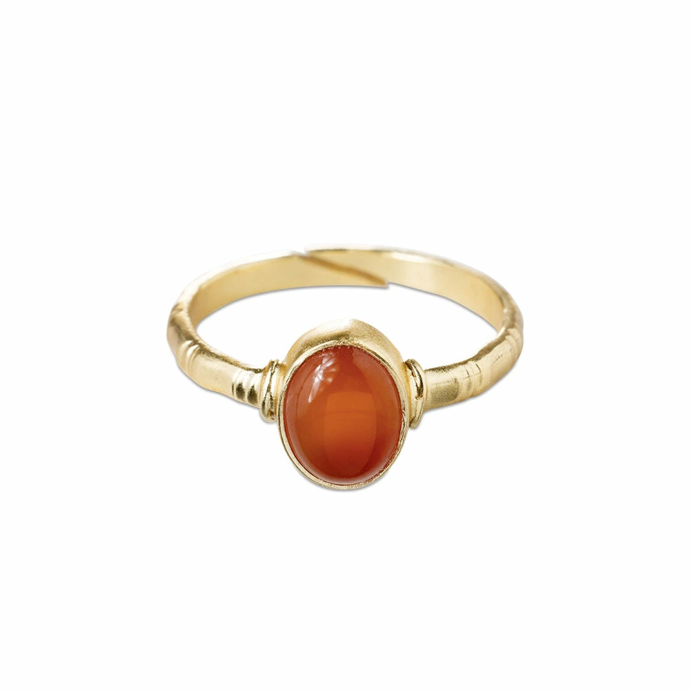Carneool ring verguld Certain A Beautiful Story