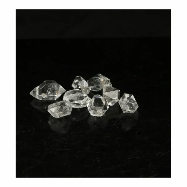 Fraaie A-kwaliteit Pakistaanse 'Herkimer' diamonds van 14-16mm lang, natuurlijke kristallen!