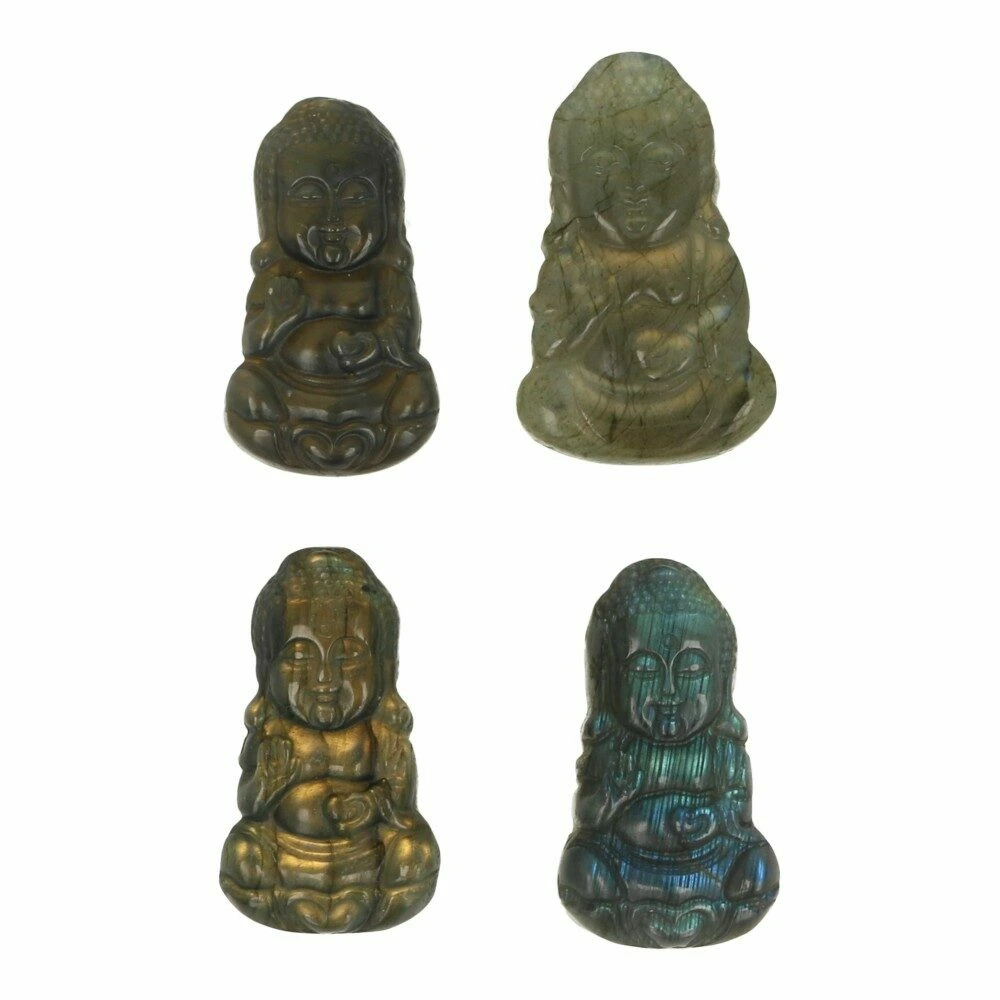 Labradoriet boeddha 4-4,5cm