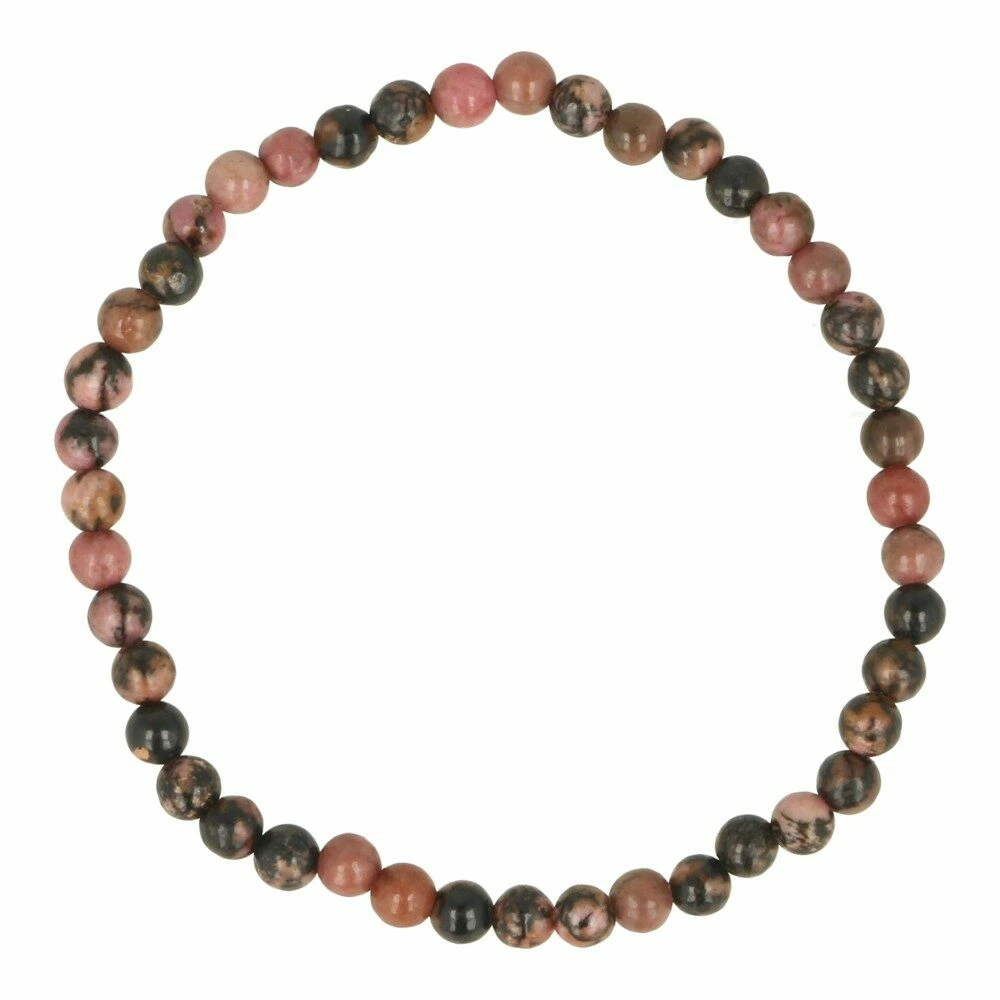 Rhodoniet armband 4mm