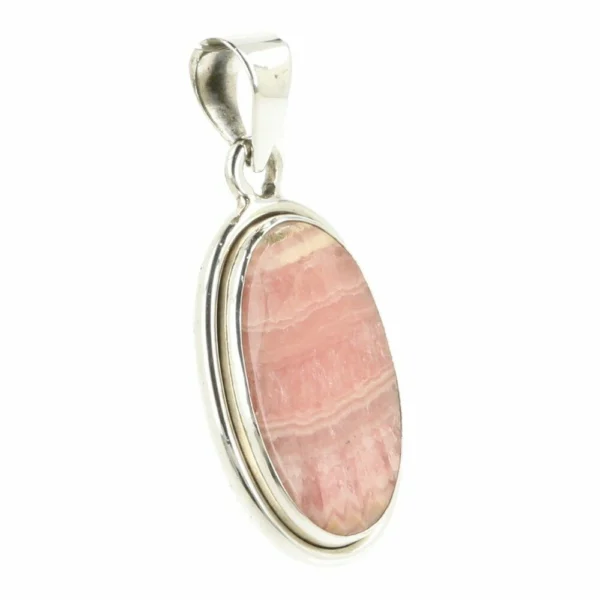 Fraaie rhodochrosiet hanger in zilver RS5