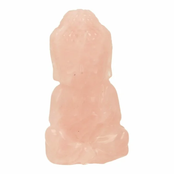 Leuke rozenkwarts boeddha van 6cm hoog