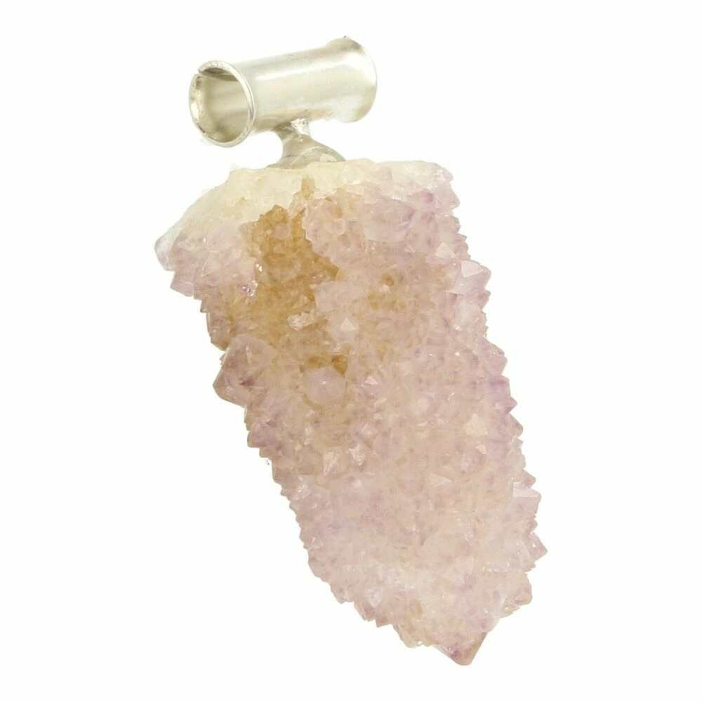 Spiritkwarts hanger met zilveren oog nr1