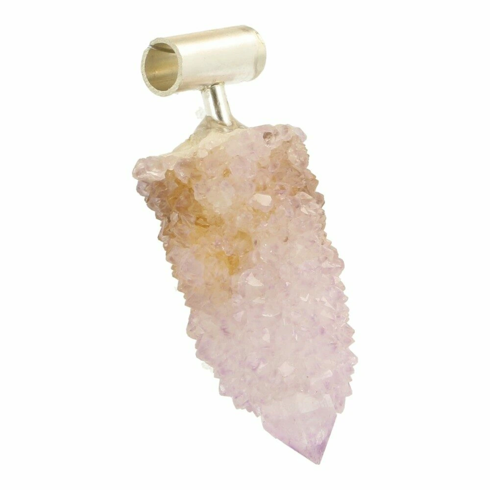Spiritkwarts hanger met zilveren oog nr3