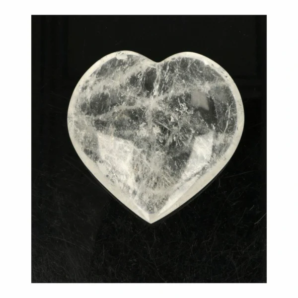 Fraai bergkristal hart van 93mm breed uit Madagaskar